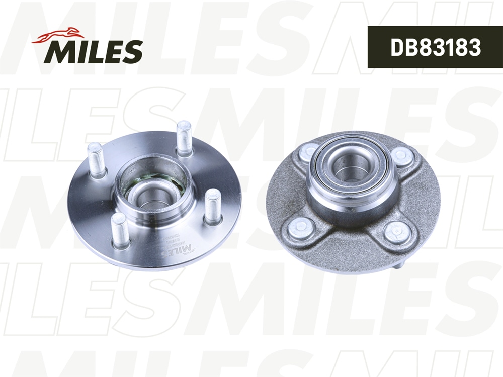 MILES DB83183 Ступица колеса задняя с подшипником без ABS NISSAN MICRA K10/K11 82-02 (SKF VKBA3225) DB83183