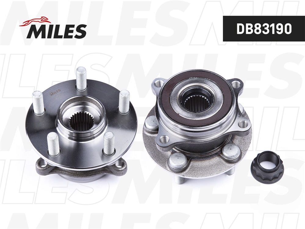 MILES DB83190 Ступица колеса передняя с подшипником TOYOTA PRIUS III/LEXUS CT 200H 09- (SKF VKBA7576) DB83190
