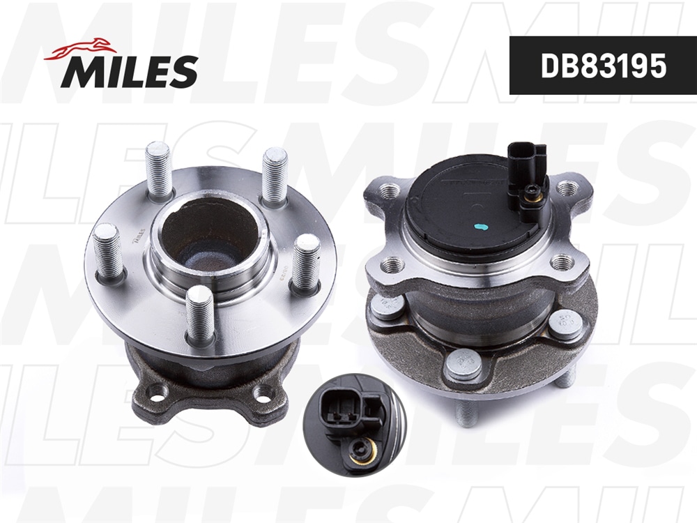 MILES DB83195 Ступица колеса задняя с подшипником FORD GALAXY/S-MAX 06- (SKF VKBA6524) DB83195