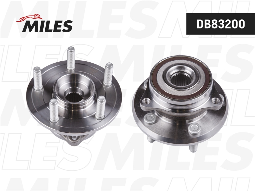 MILES DB83200 Ступица колеса передняя с подшипником с ABS (5*127,Z32) JEEP GRAND CHEROKEE IV (WK WK2)/DODGE DURANGO III (WD)10-. DB83200