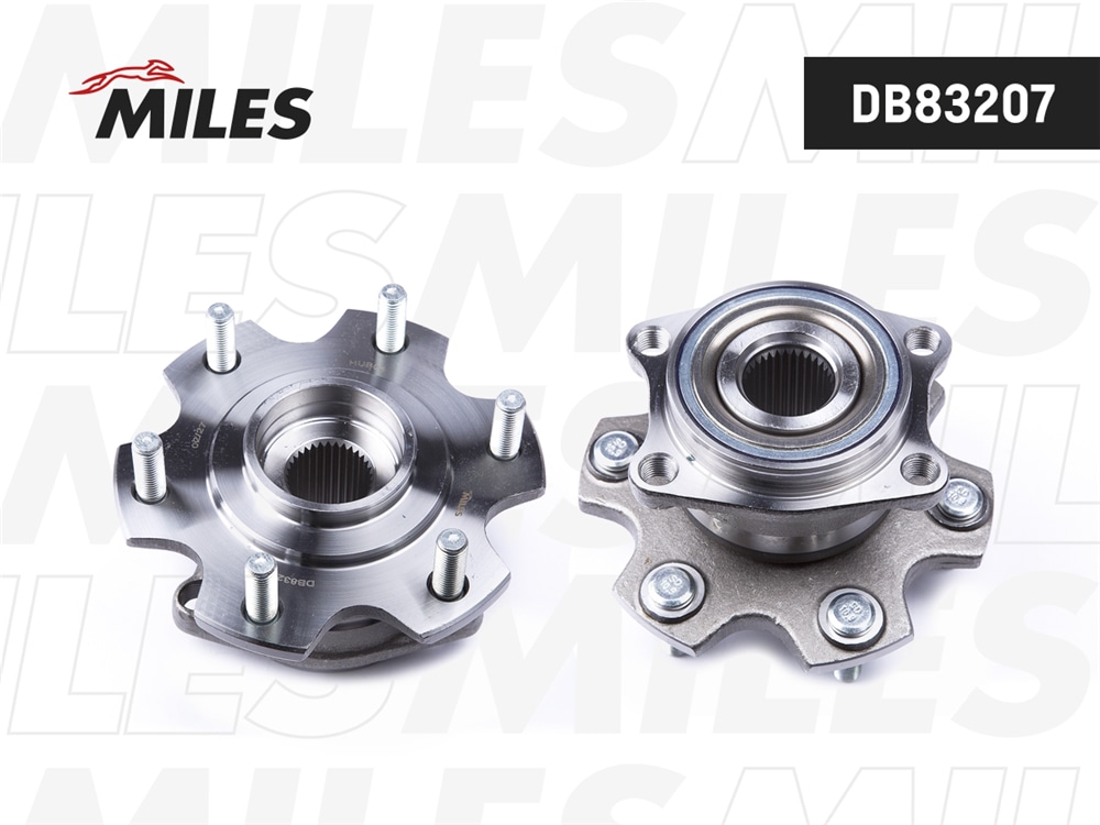 MILES DB83207 Ступица колеса задняя с подшипником MITSUBISHI Pajero/Montero 07- (GSP 9333085) DB83207