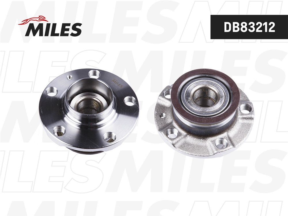 MILES DB83212 Ступица колеса задняя с подшипником SKODA RAPID 12-/VWPOLO седан (RUS) 09- DB83212
