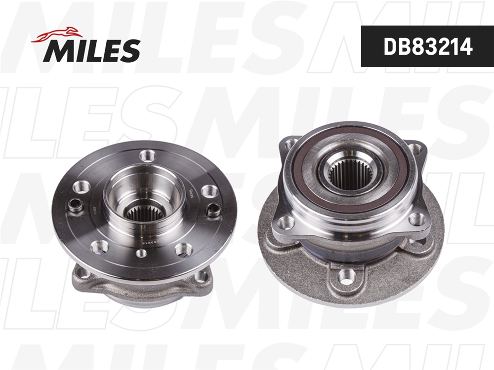 MILES DB83214 Ступица колеса передняя с подшипником MERCEDES BENZ ML/GLE W166/GLS X166 11- (FAG 713668190) DB83214