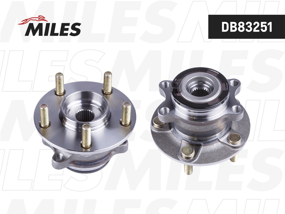 MILES DB83251 Ступица колеса задняя с подшипником MITSUBISHI ASX/OUTLANDER 4WD 10- (GSP 9325030) DB83251