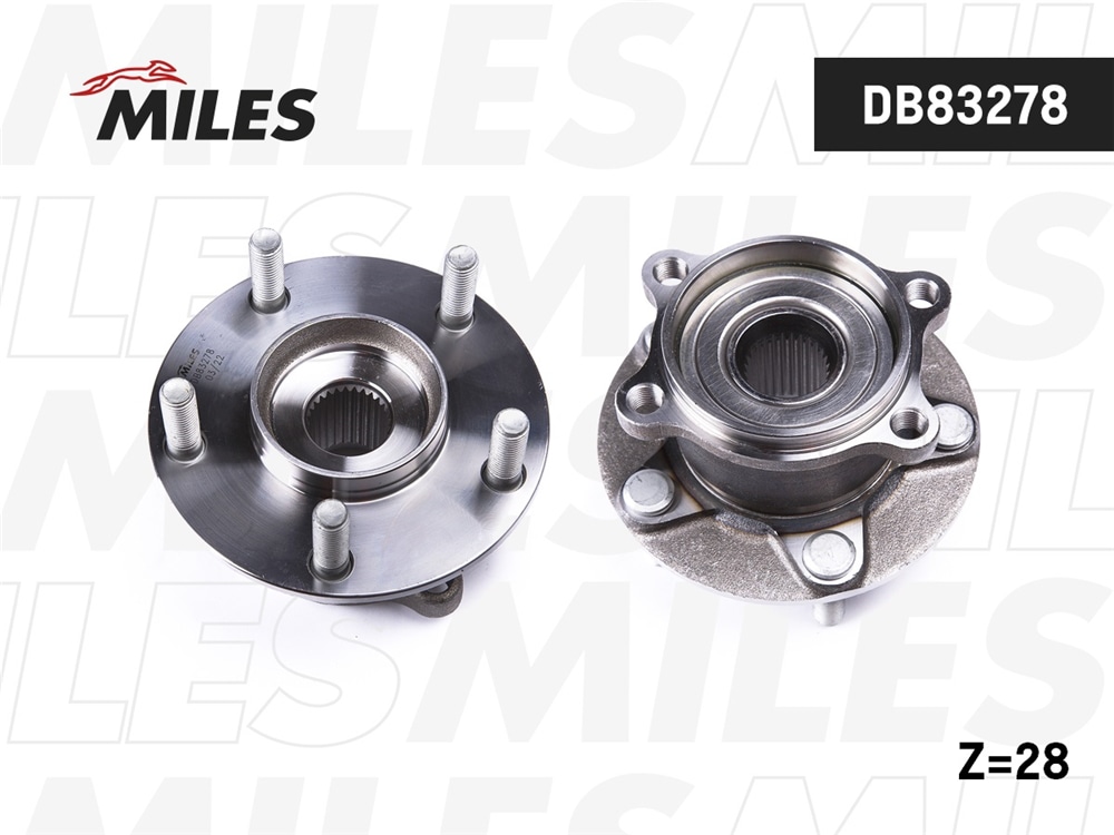 MILES DB83278 Ступица колеса задняя с подшипником MAZDA CX-5 11- AWD DB83278