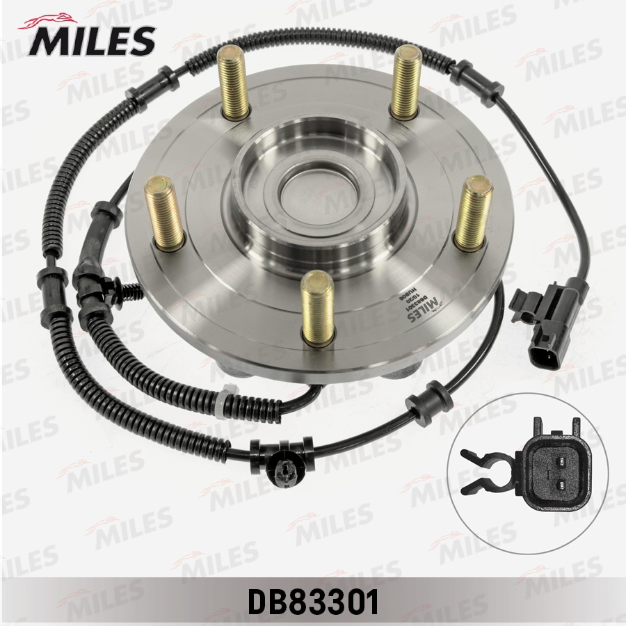 MILES DB83301 Ступица с подшипником CHRYSLER GRAND VOYAGER V/DODGE CARAVAN 07-12 зад.