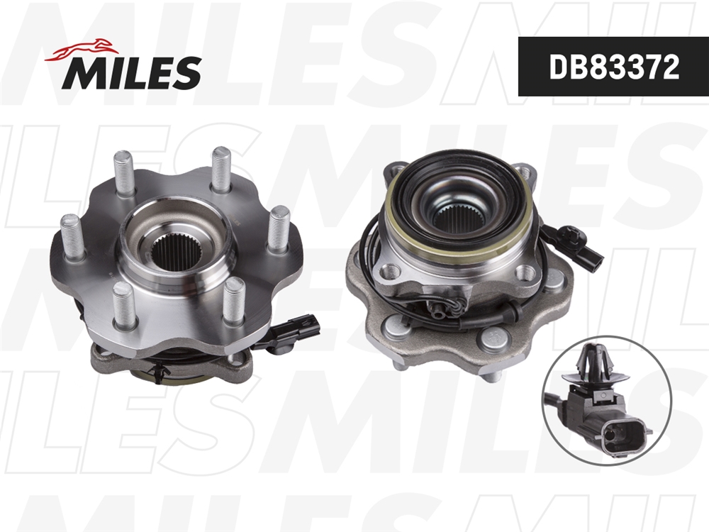 MILES DB83372 Ступица с подшипником NISSAN PATROL/INFINITI QX80/QX56 10- зад.