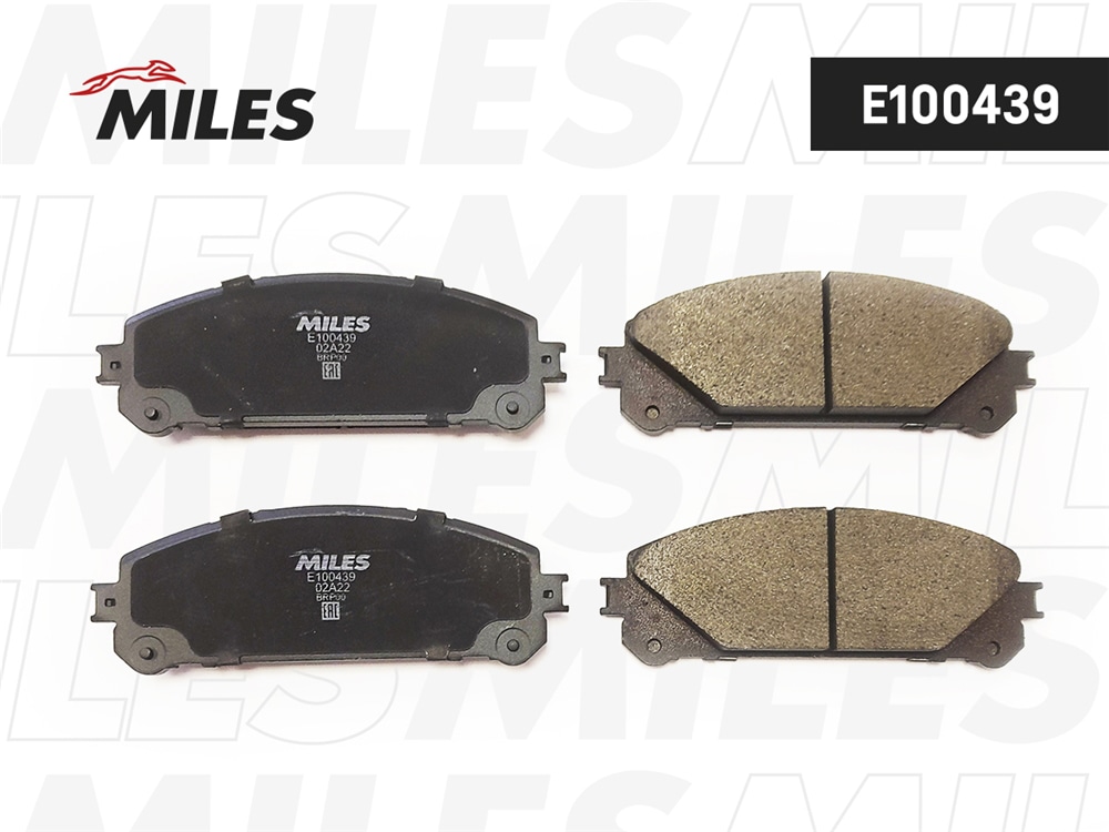 MILES E100439 Колодки тормозные дисковые передние