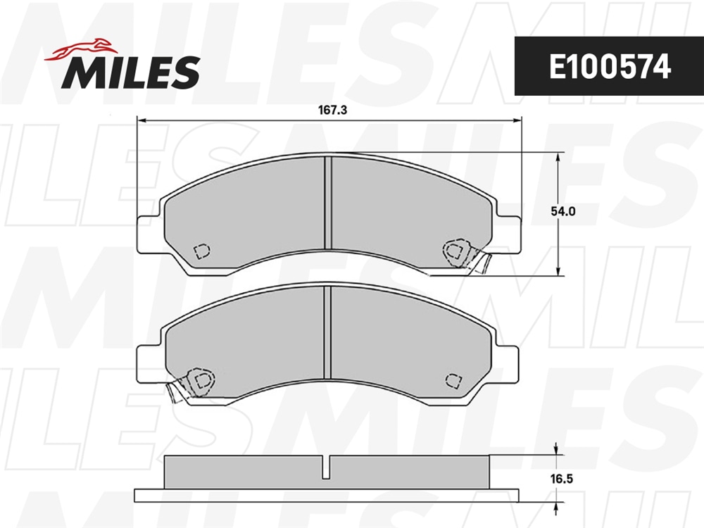MILES E100574 Колодки тормозные GREAT WALL DEER/SAFE/CHEVROLET BLAZER 94- пер. SemiMetallic