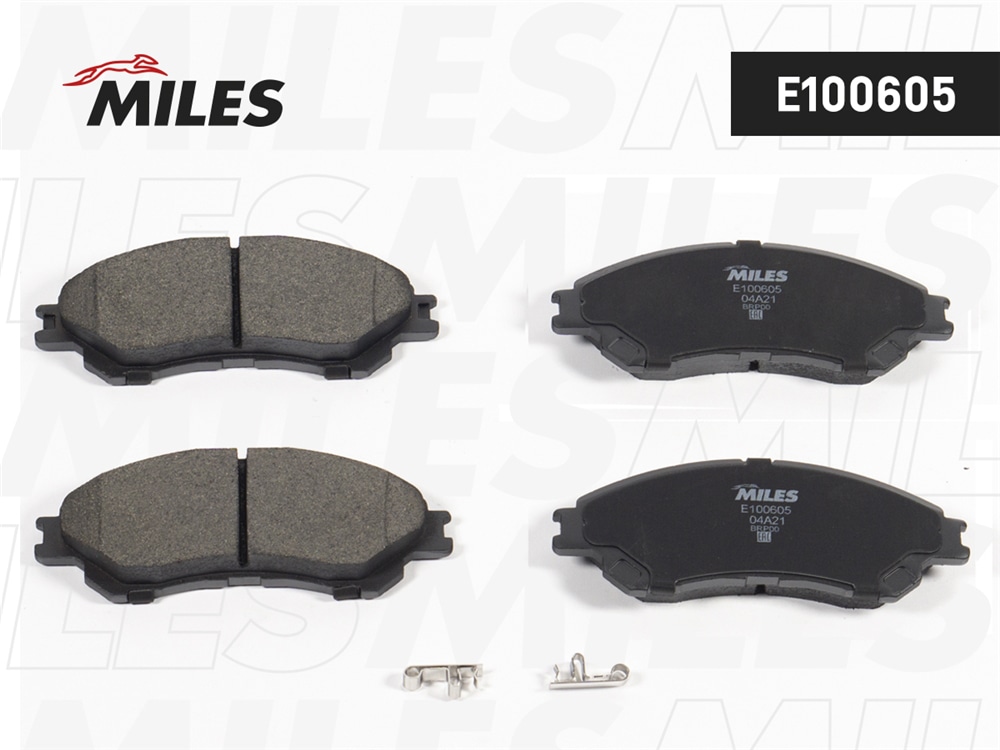 MILES E100605 Колодки тормозные передние (Смесь Semi-Metallic) SUZUKI SX4 13-/VITARA 15- (TRW GDB3633) E100605