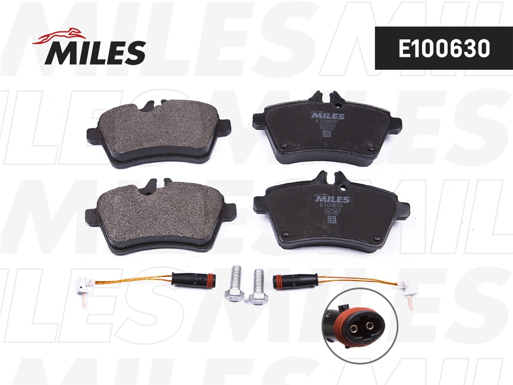MILES E100630 Колодки тормозные MB A-CLASS W169/B-CLASS W245 04- пер. SemiMetallic