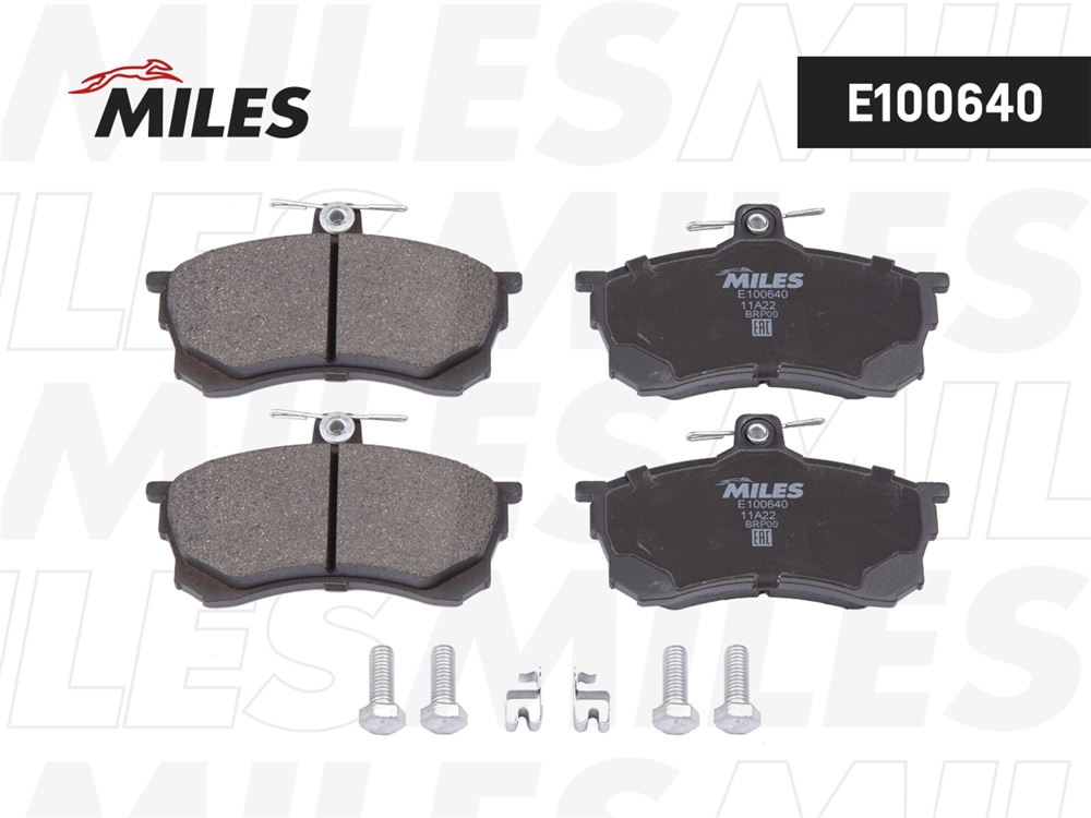 MILES E100640 Колодки тормозные MITSUBISHI CARISMA 1.6-1.9D 95-06 пер. SemiMetallic