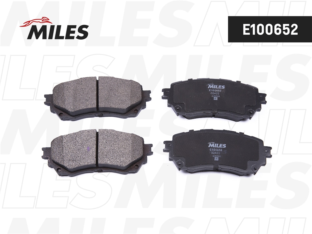 MILES E100652 Колодки тормозные дисковые передние