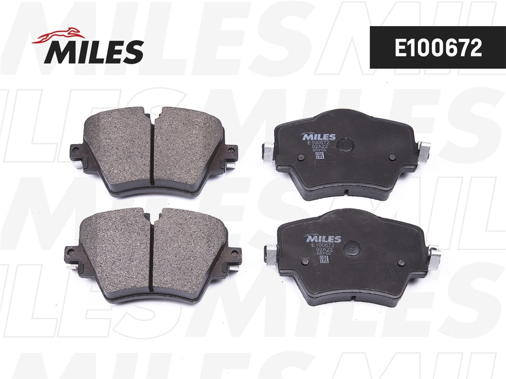MILES E100672 Колодки тормозные дисковые передние