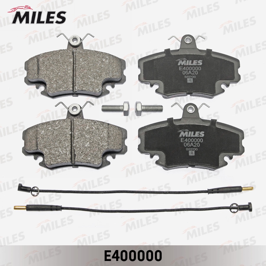 MILES E400000 Колодки тормозные дисковые передние с датчиком