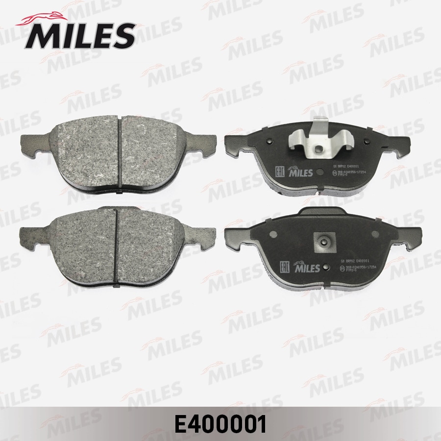MILES E400001 Колодки тормозные дисковые передние