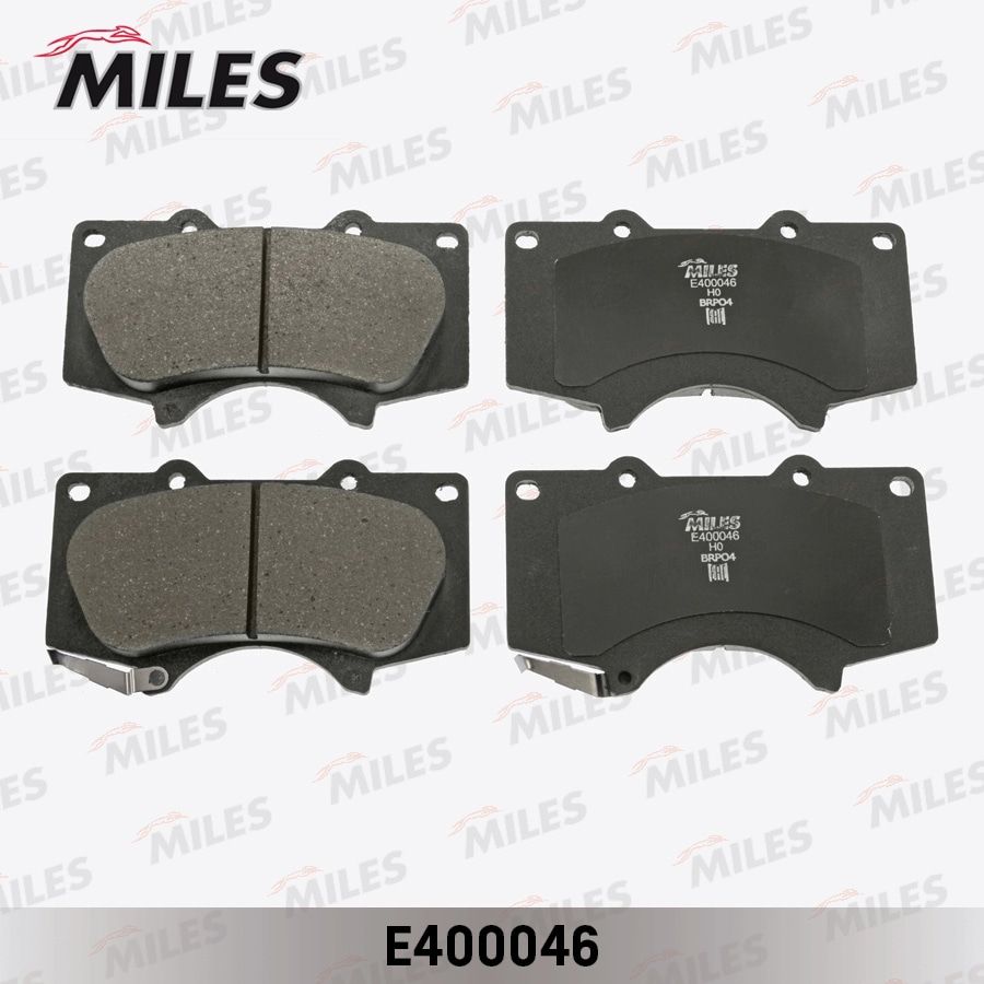 MILES E400046 Колодки тормозные передние (Смесь Low-Metallic) LEXUS GX 460/470/MITSUBISHI PAJERO IV/TOYOTA LC PRADO 120 (TRW GDB3364) E400046