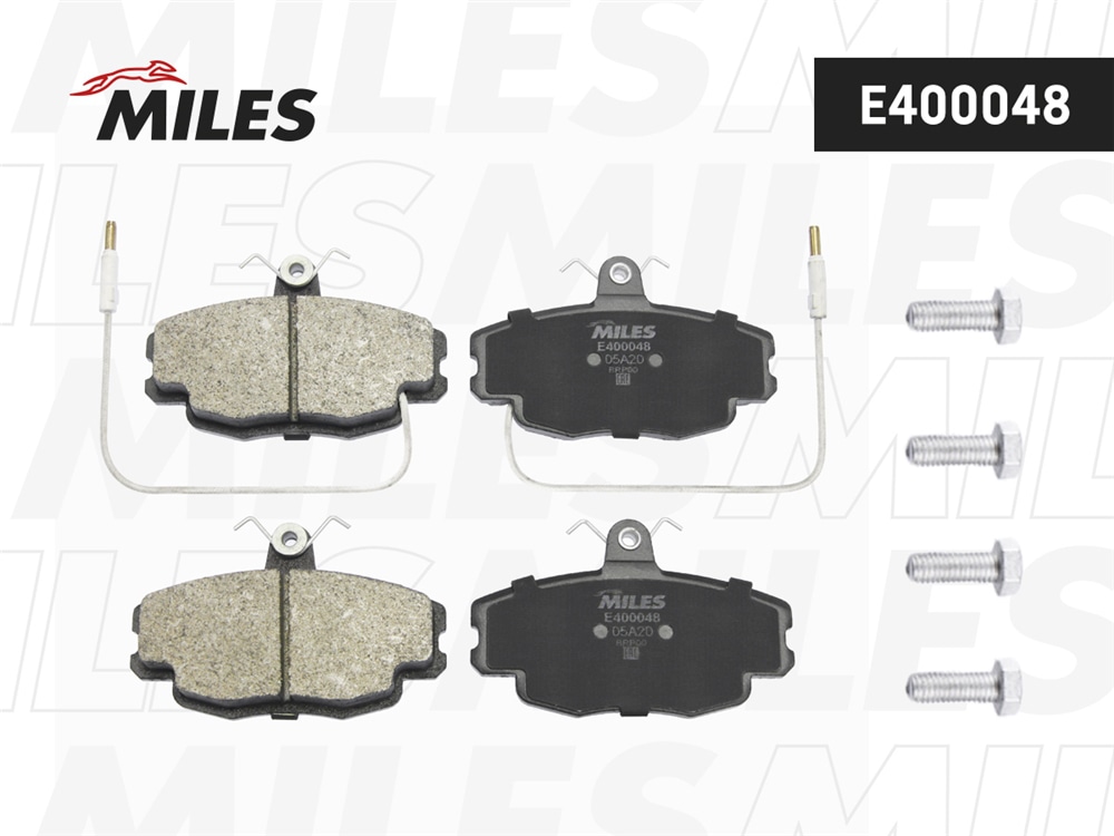 MILES E400048 Колодки тормозные RENAULT LOGAN 04-/SANDERO 08-/CLIO 91- пер. с дат. LowMetallic