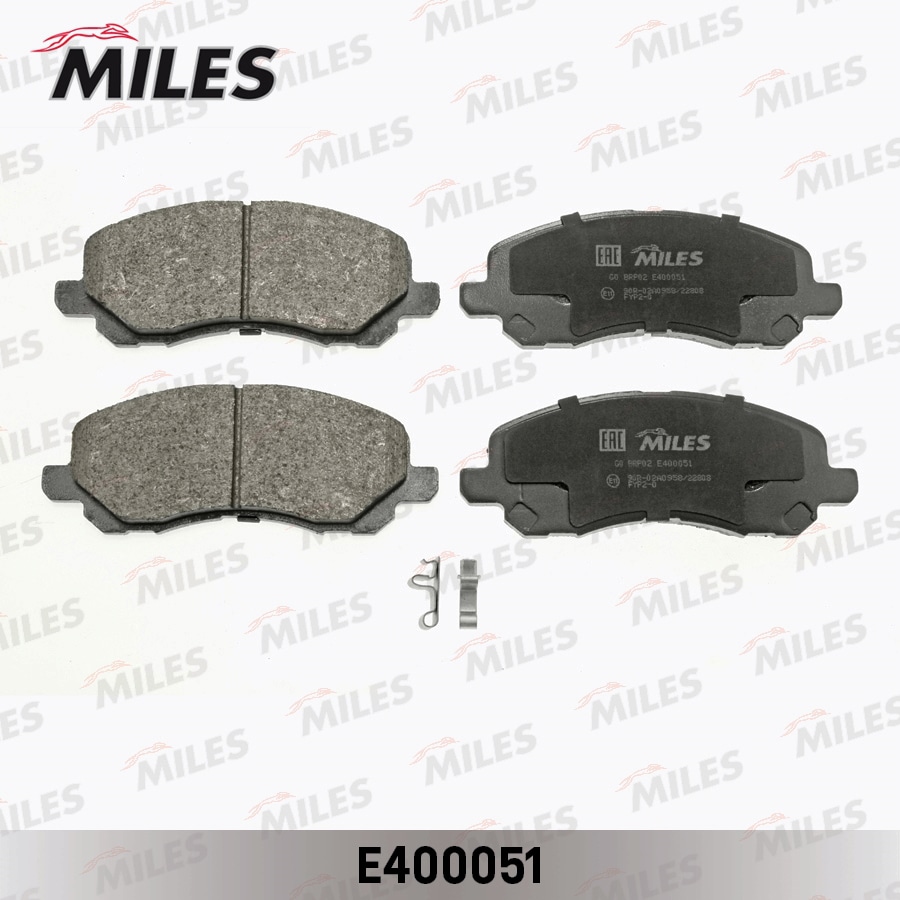 MILES E400051 Колодки тормозные MITSUBISHI ASX/LANCER/OUTLANDER/DODGE CALIBER пер. LowMetallic