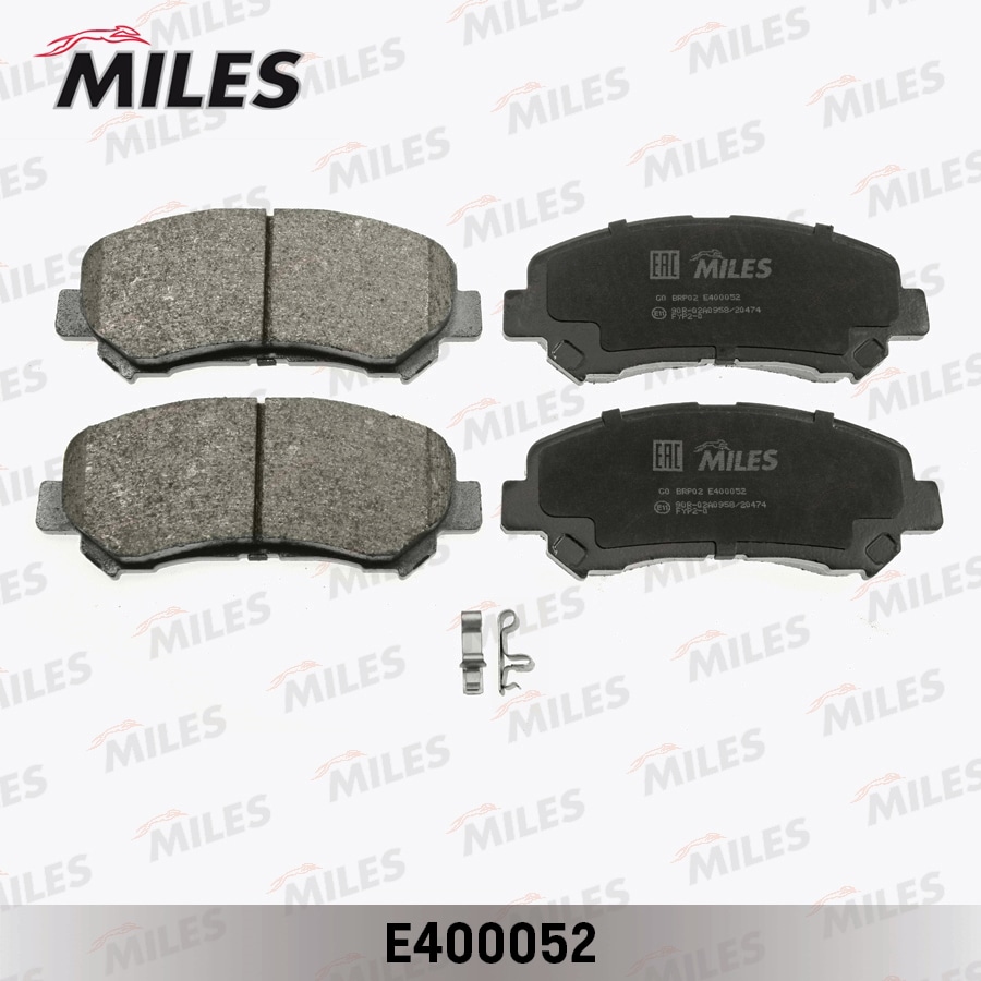 MILES E400052 Колодки тормозные NISSAN QASHQAI 1.6/2.0 07-/X-TRAIL 07- пер. LowMetallic
