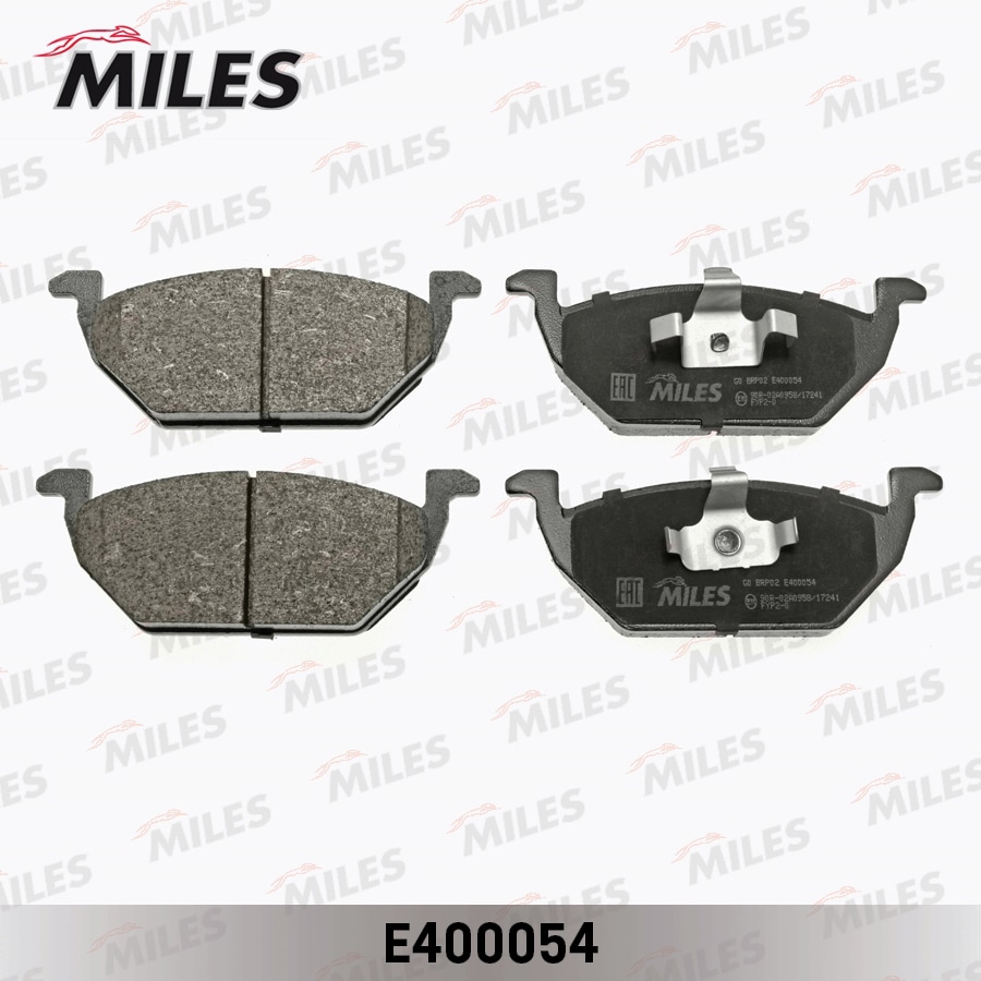 MILES E400054 Колодки тормозные передние (Смесь Low-Metallic) AUDI A3 97/VW G4/SKODA OCTAVIA 9709 1.4/1 (TRW GDB1357) E400054