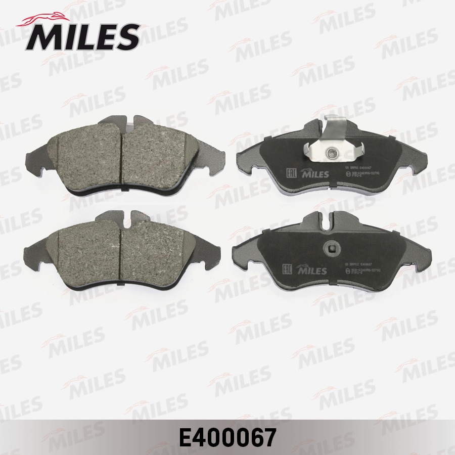 MILES E400067 Колодки тормозные дисковые передние