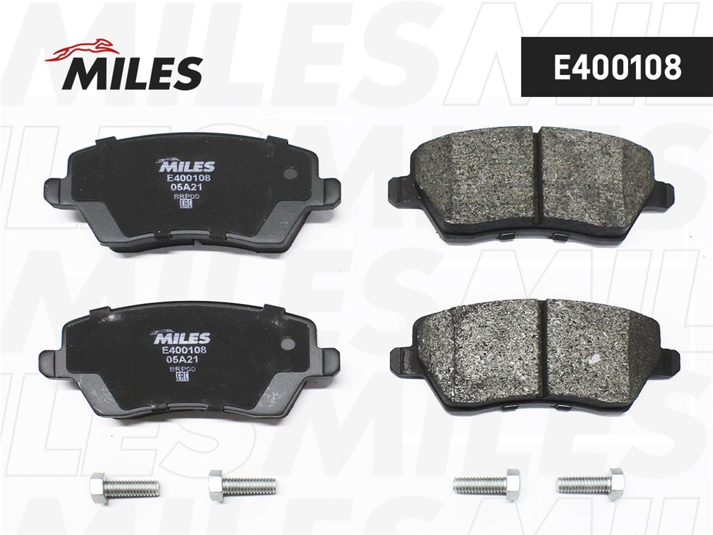 MILES E400108 Колодки тормозные дисковые передние, Low-Metallic