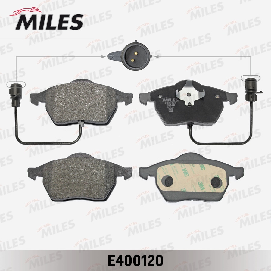MILES E400120 Колодки тормозные AUDI A100 91-94/A6 95-97 пер. LowMetallic