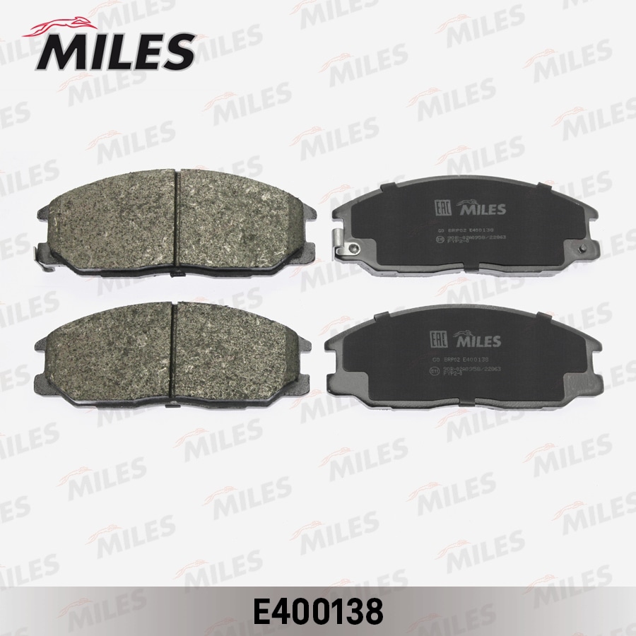 MILES E400138 Колодки тормозные передние