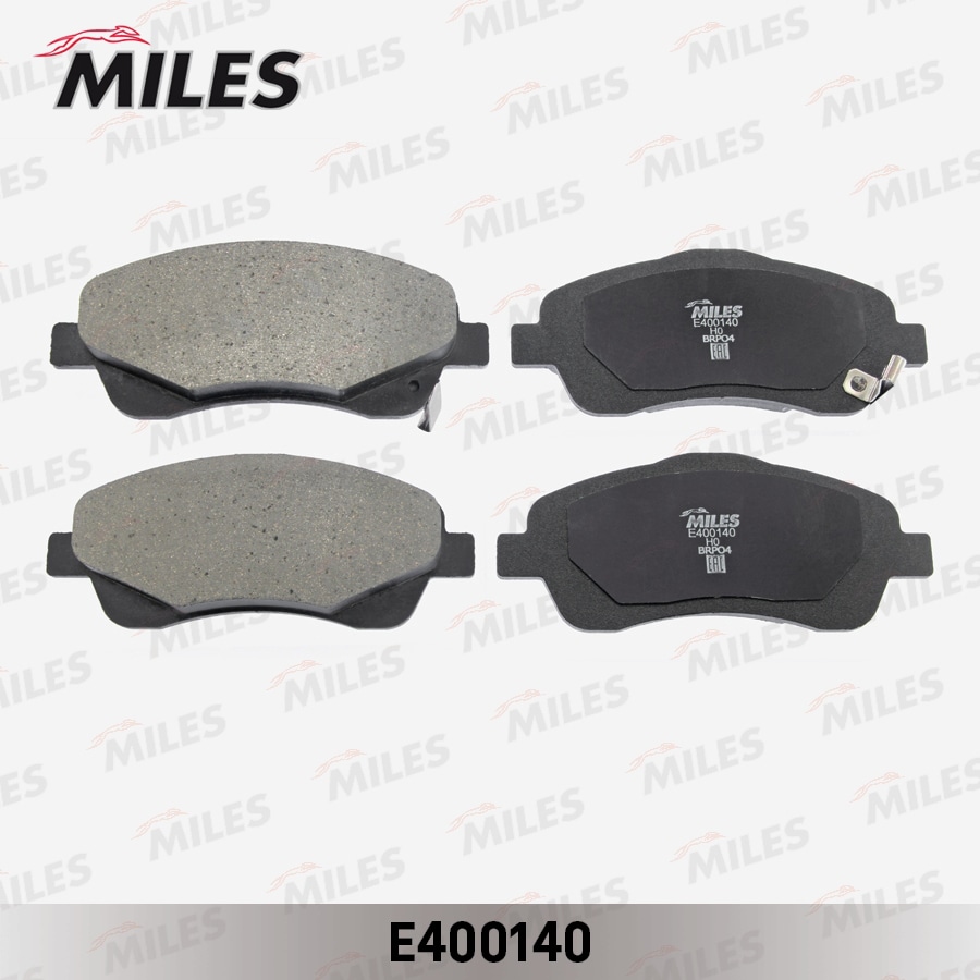 MILES E400140 Колодки тормозные передние (без датчика) (Смесь Low-Metallic) TOYOTA AVENSIS 03/COROLLA VERSO 1.8/2.0D/2.2D (TRW GDB3336) E400140