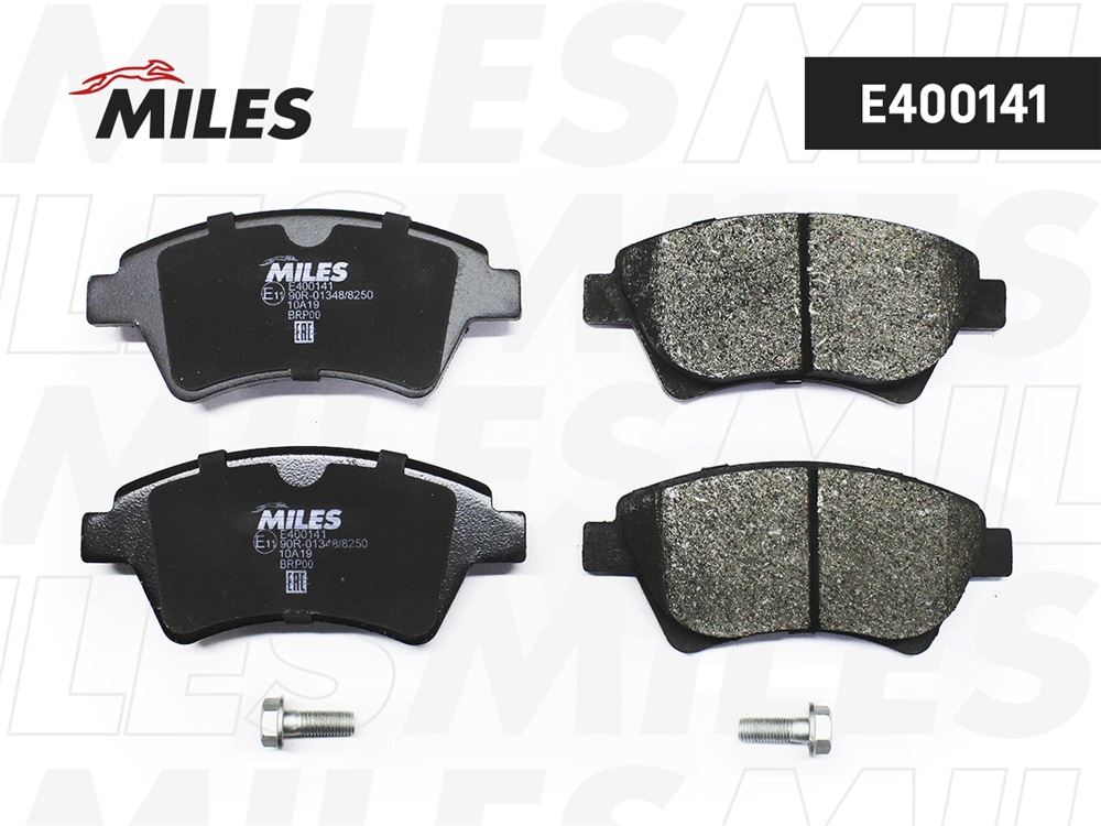 MILES E400141 Колодки тормозные RENAULT KANGOO 01-/MEGANE II 02-/SCENIC 03- пер. LowMetallic
