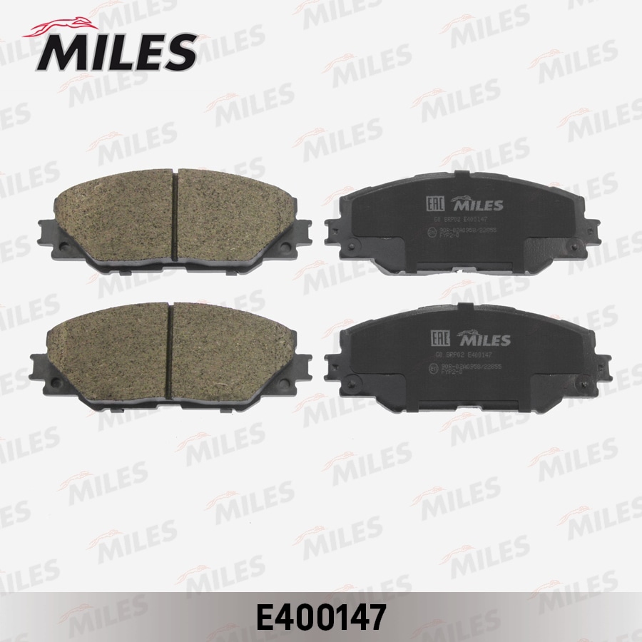 MILES E400147 Колодки тормозные TOYOTA RAV4 05- пер. LowMetallic