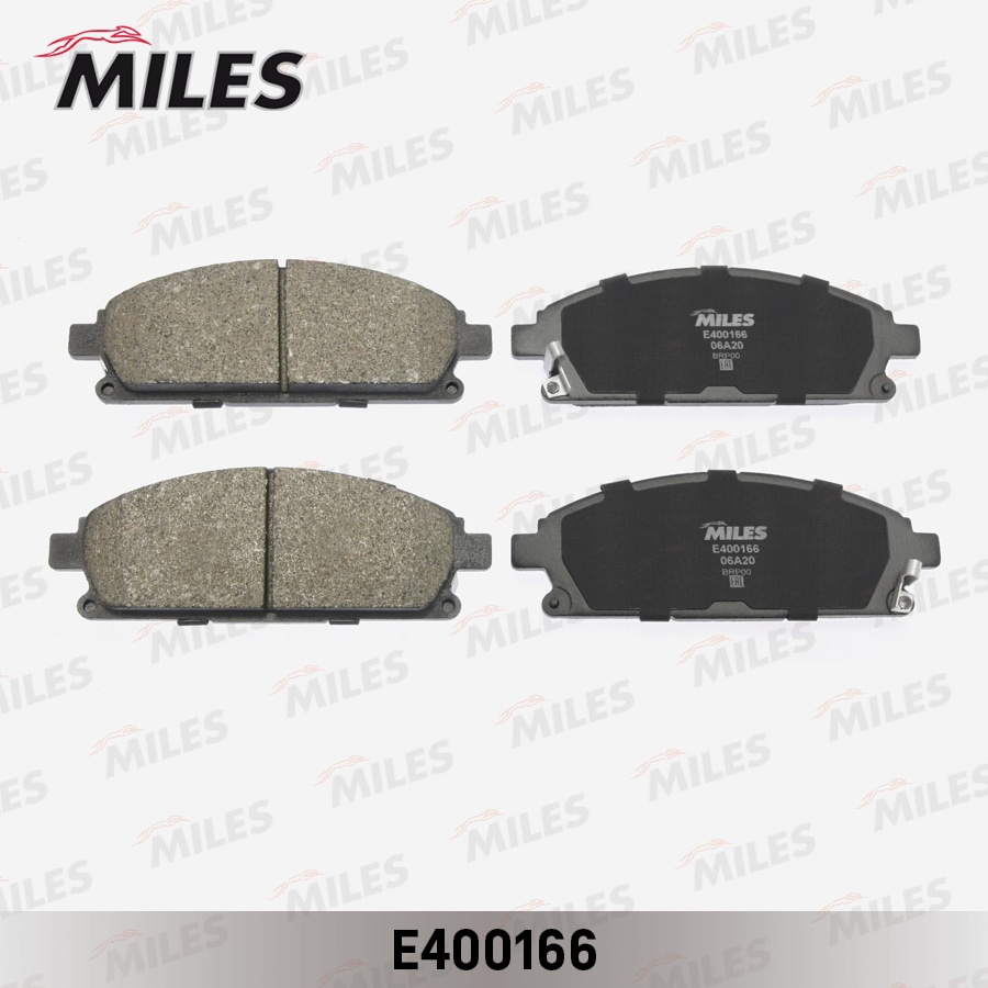 MILES E400166 Колодки тормозные NISSAN PATHFINDER 97-04/X-TRAIL 01-07 пер. LowMetallic