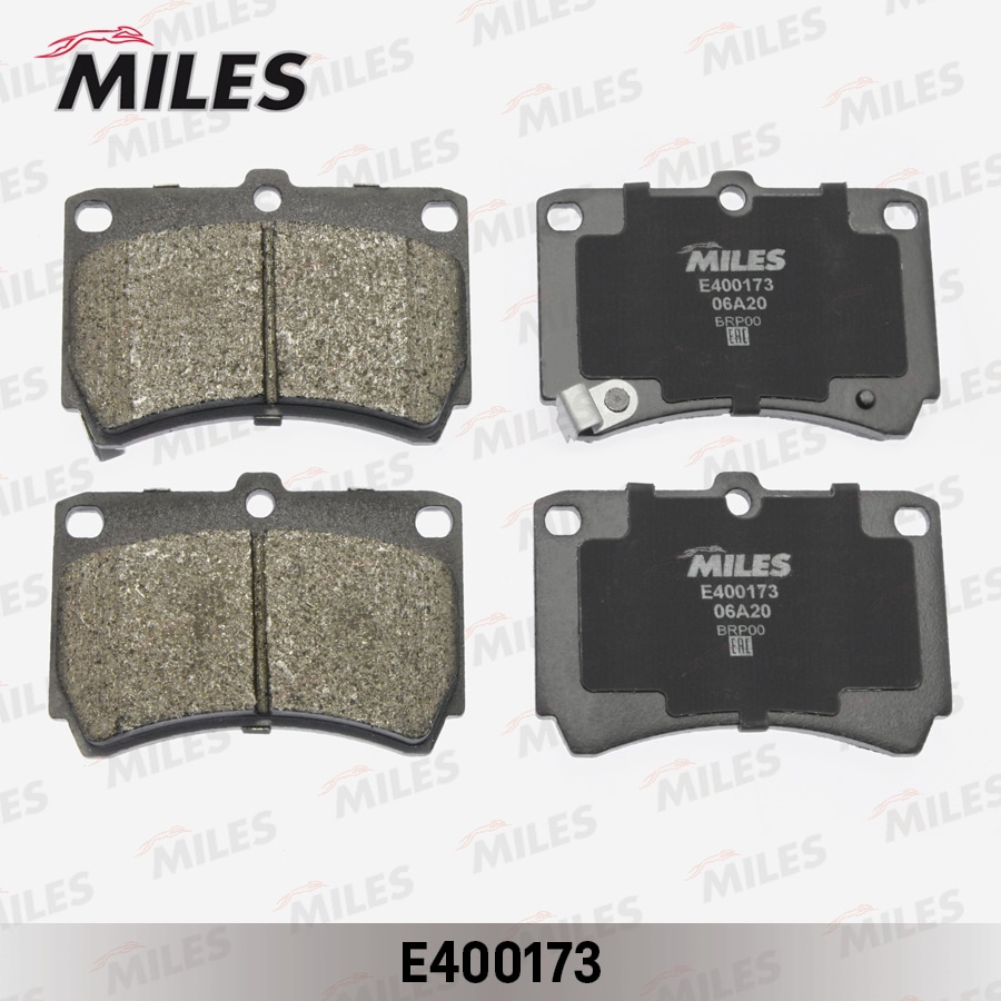 MILES E400173 Колодки тормозные KIA RIO 00-02/MAZDA 121 90-96/323 90-/96- пер. LowMetallic