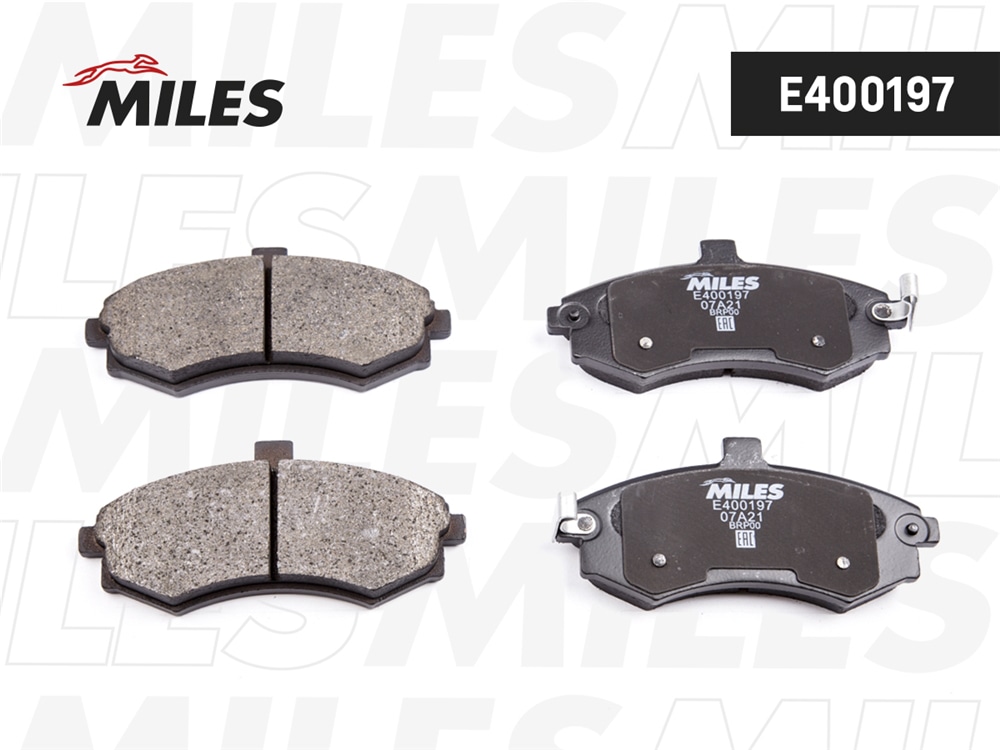 MILES E400197 Колодки тормозные дисковые передние