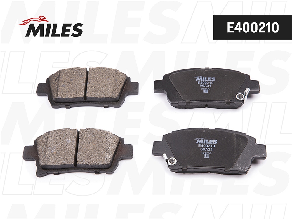 MILES E400210 Колодки тормозные TOYOTA COROLLA/PRIUS/YARIS 1.0-1.6 99- пер. LowMetallic