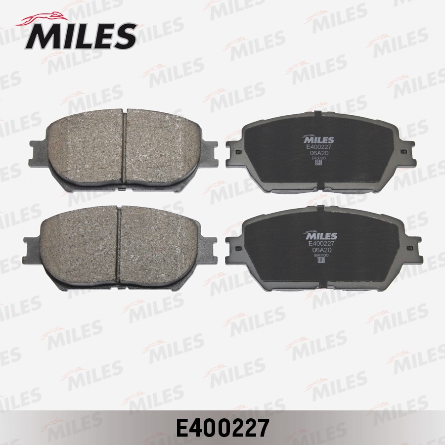 MILES E400227 Колодки тормозные передние (без датчика) (Смесь Low-Metallic) (TOYOTA CAMRY ( V30 ) 2.4/3.0 0104) (TRW GDB3314) E400227