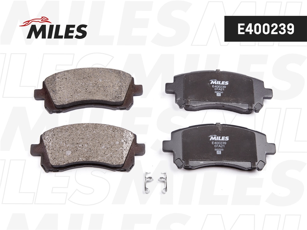 MILES E400239 Колодки тормозные SUBARU FORESTER 97-02/LEGACY 96-03/OUTBACK 00-03 пер. LowMetallic