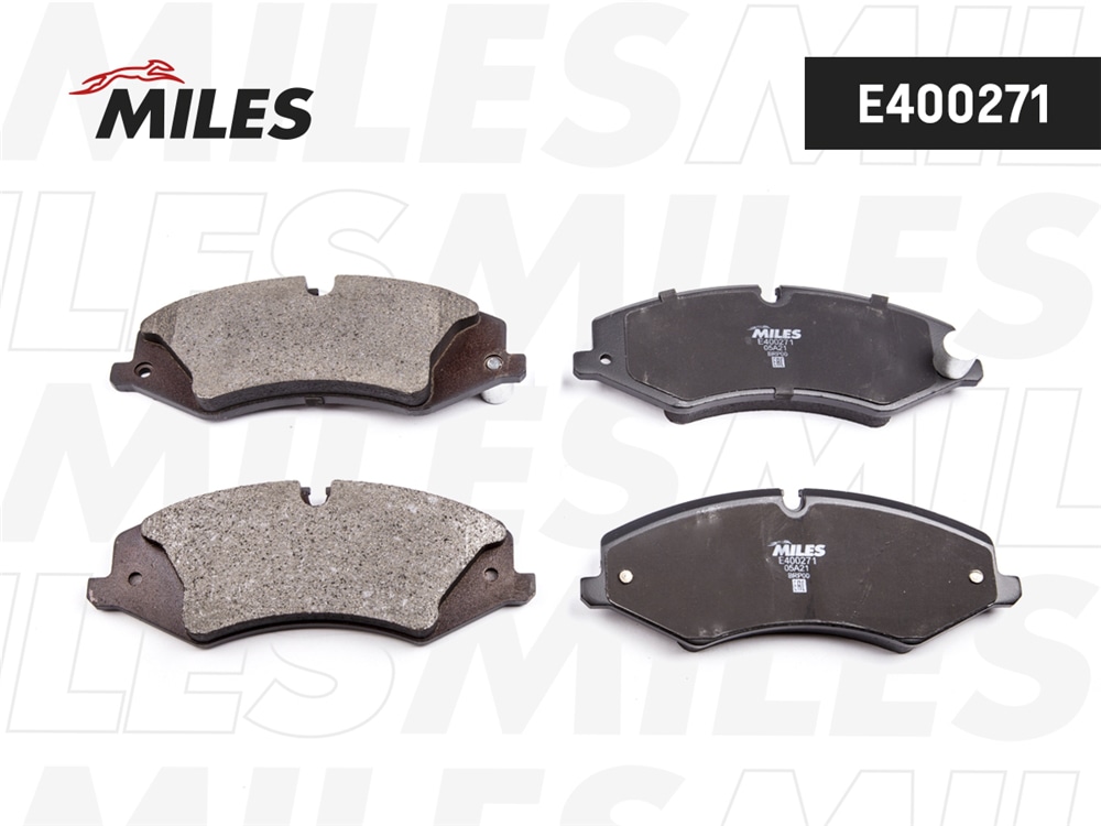 MILES E400271 Колодки тормозные передние (без датчика + болты) (Смесь Low-Metallic) (LR DISCOVERY 09-/ RANGE ROVER SPORT 09-) (TRW GDB1898) E400271