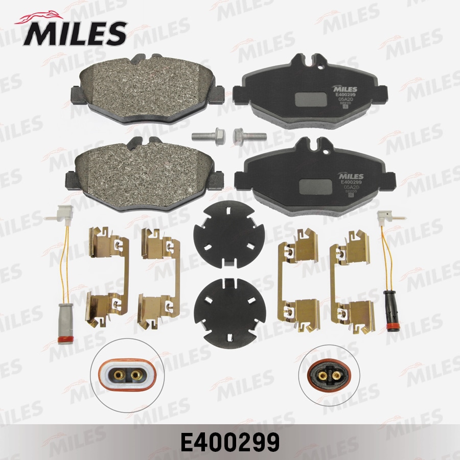 MILES E400299 Колодки тормозные MB W211 02- пер. LowMetallic