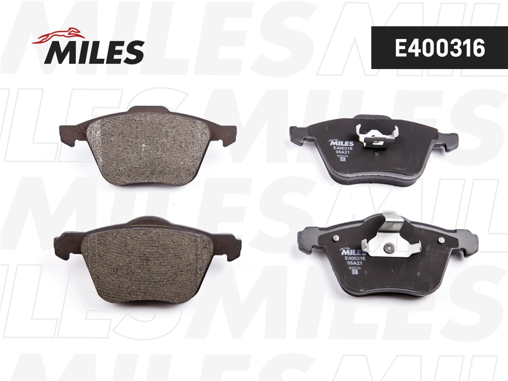 MILES E400316 Колодки тормозные VOLVO S60/V70/S80/XC70/XC90 98- пер. LowMetallic