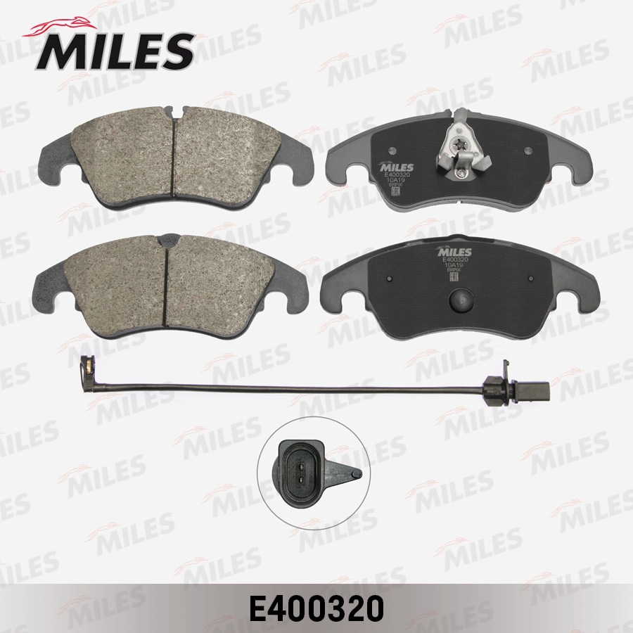 MILES E400320 Колодки тормозные AUDI A6/ALLROAD/S6/A7 (1LA/1LJ) 10- пер. LowMetallic
