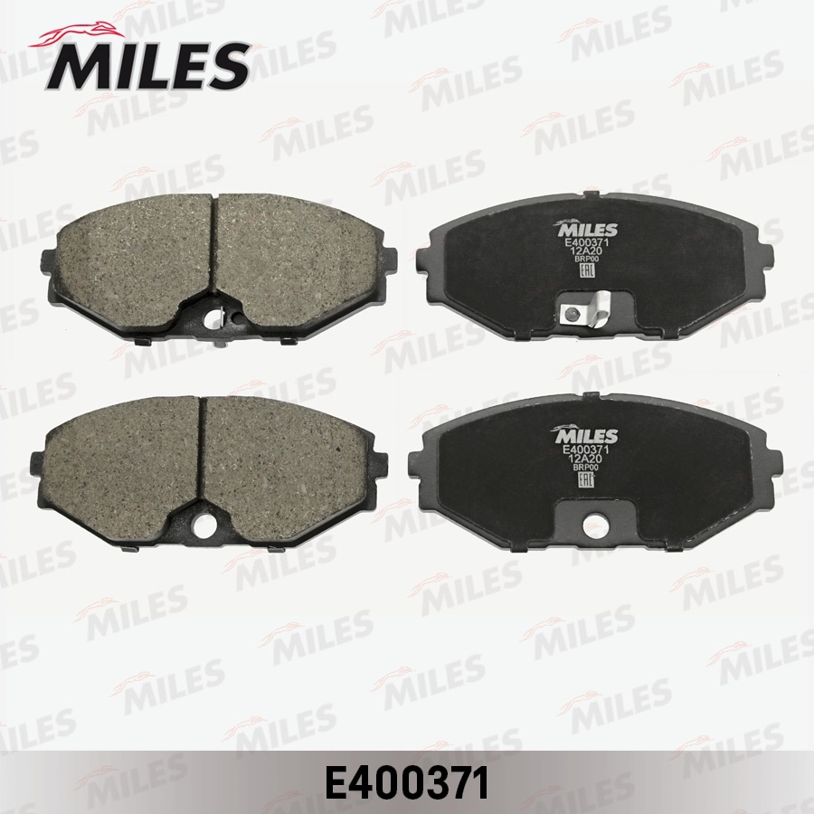 MILES E400371 Колодки тормозные передние (без датчика) (Смесь Low-Metallic) NISSAN MAXIMA QX (A33) 2.0-3.0 00- (TRW GDB3273) E400371