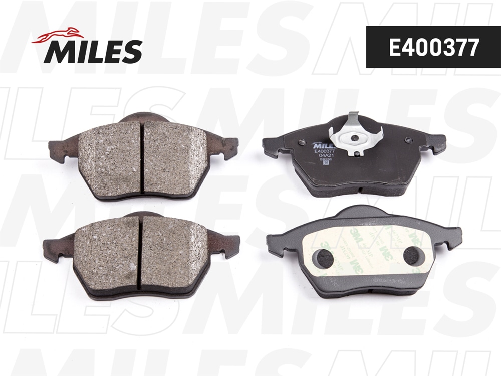 MILES E400377 Колодки тормозные передние (без датчика) (Смесь Low-Metallic) AUDI A4 9501/VOLKSWAGEN PASSAT 9605 (TRW GDB1376) E400377