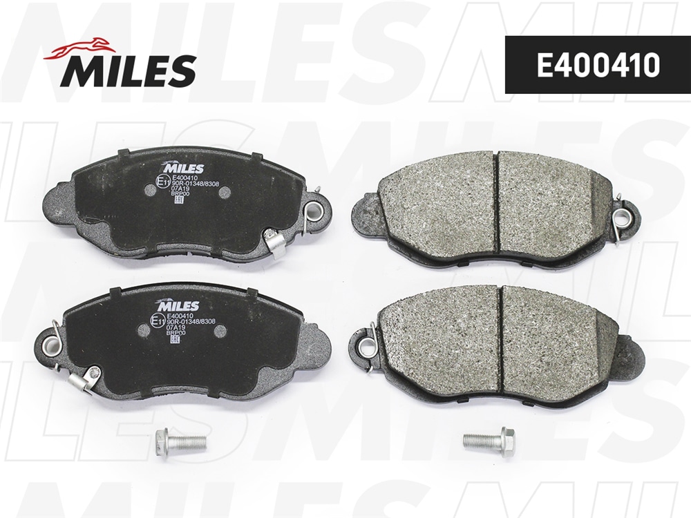 MILES E400410 Колодки тормозные FORD TRANSIT 00-06 пер. с индикат.износа LowMetallic