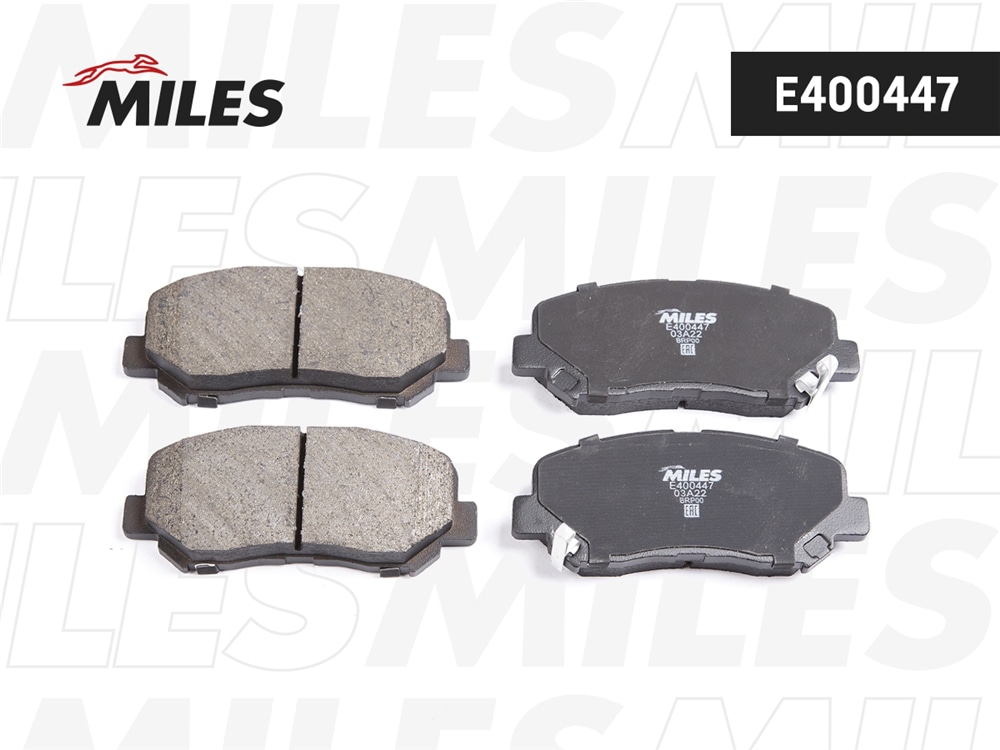 MILES E400447 Колодки тормозные дисковые передние