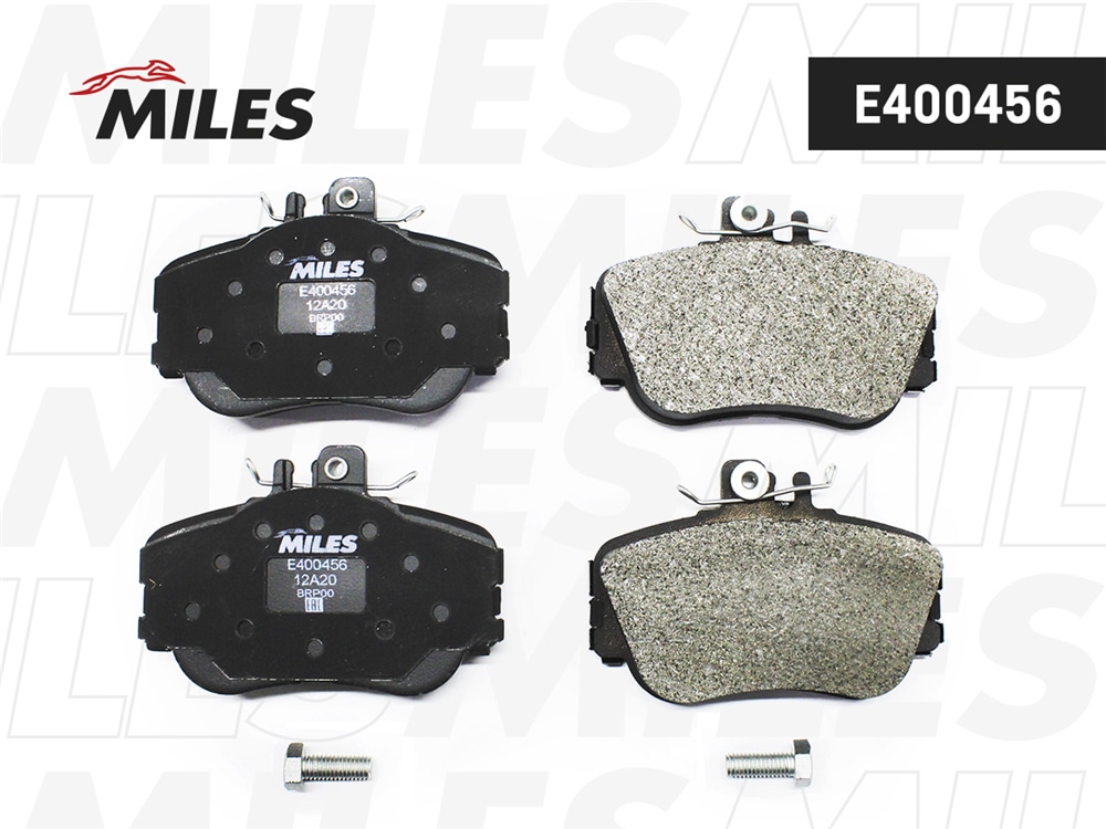 MILES E400456 Колодки тормозные передние (без датчика + болты) (Смесь Low-Metallic) MERCEDES W202 93-00 (TRW GDB1094) E400456