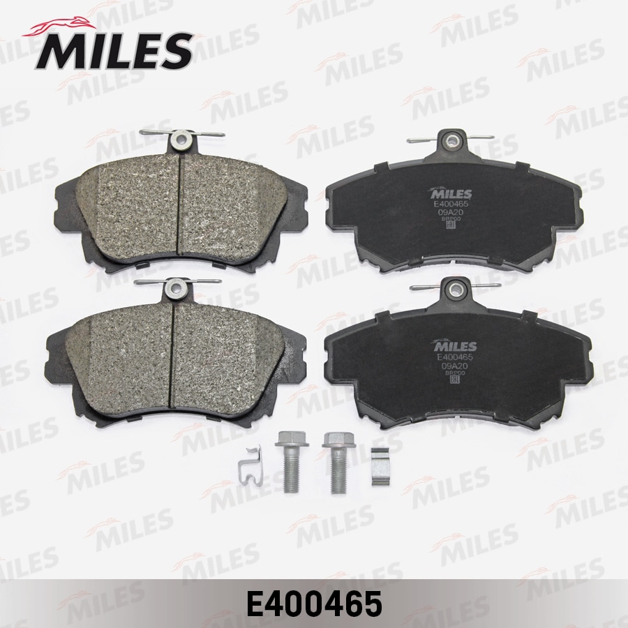 MILES E400465 Колодки тормозные передние (без датчика) (Смесь Low-Metallic) MITSUBISHI CARISMA 95-06/COLT 04-/ VOLVO S40/V40 -04 (TRW GDB1313) E400465