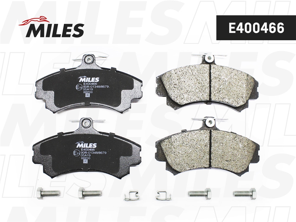 MILES E400466 Колодки тормозные MITSUBISHI CARISMA 98-05/COLT 08-/VOLVO S40 пер. LowMetallic