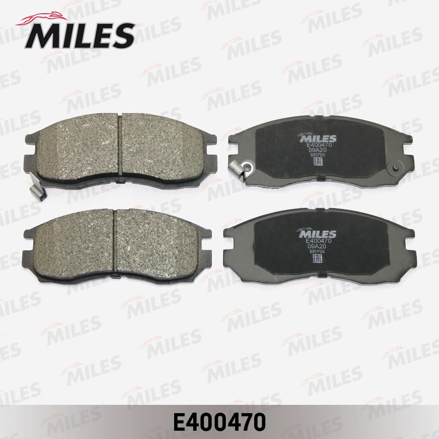 MILES E400470 Колодки тормозные передние (без датчика) (Смесь Low-Metallic) MITSUBISHI GALANT/LANCER 1.8-2.0 88-00 (TRW GDB1128) E400470
